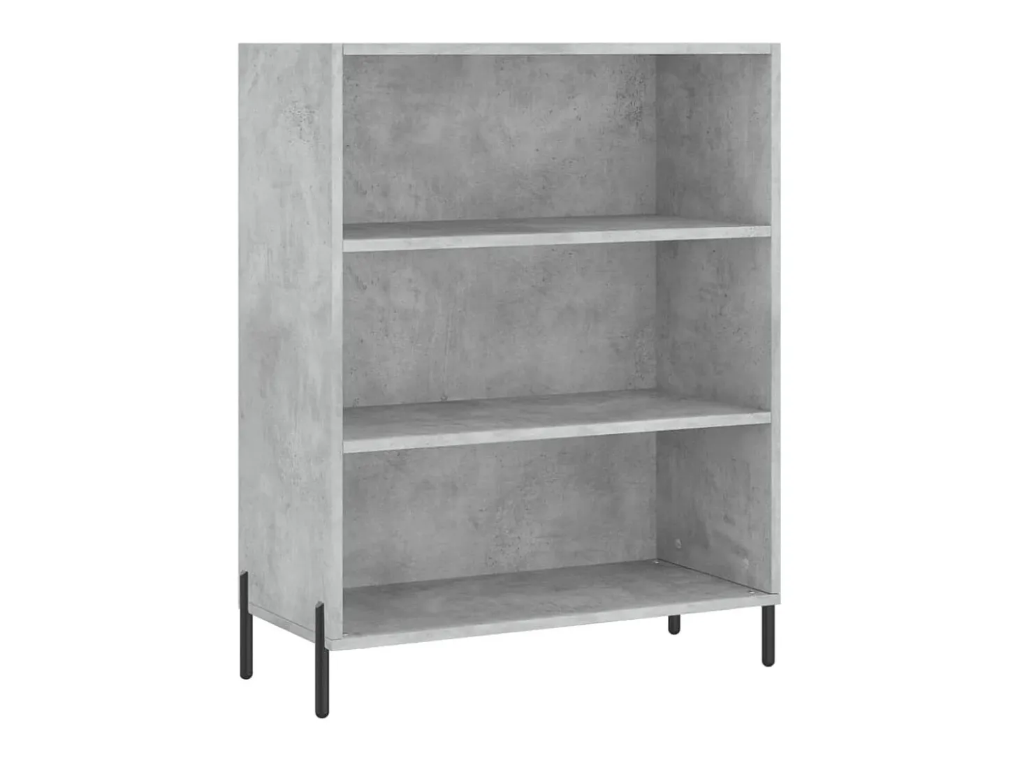 Aparador alto madera ingeniería gris hormigón 69,5x32,5x180 cm ES34130