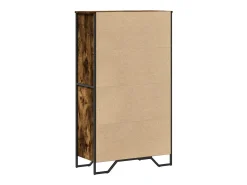 Aparador alto madera ingeniería roble ahumado 79,5x35,5x137,5cm