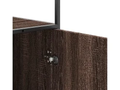 Aparador alto madera ingeniería marrón roble 35,5x35x139cm