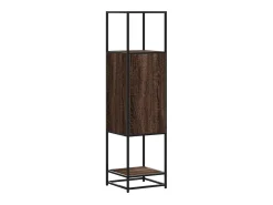 Aparador alto madera ingeniería marrón roble 35,5x35x139cm