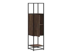 Aparador alto madera ingeniería marrón roble 35,5x35x139cm