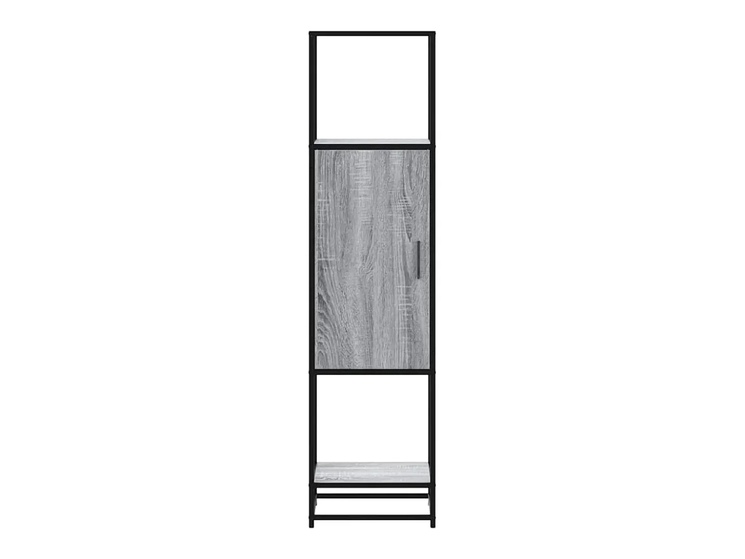 Aparador alto madera ingeniería metal gris sonoma 35,5x35x13 cm