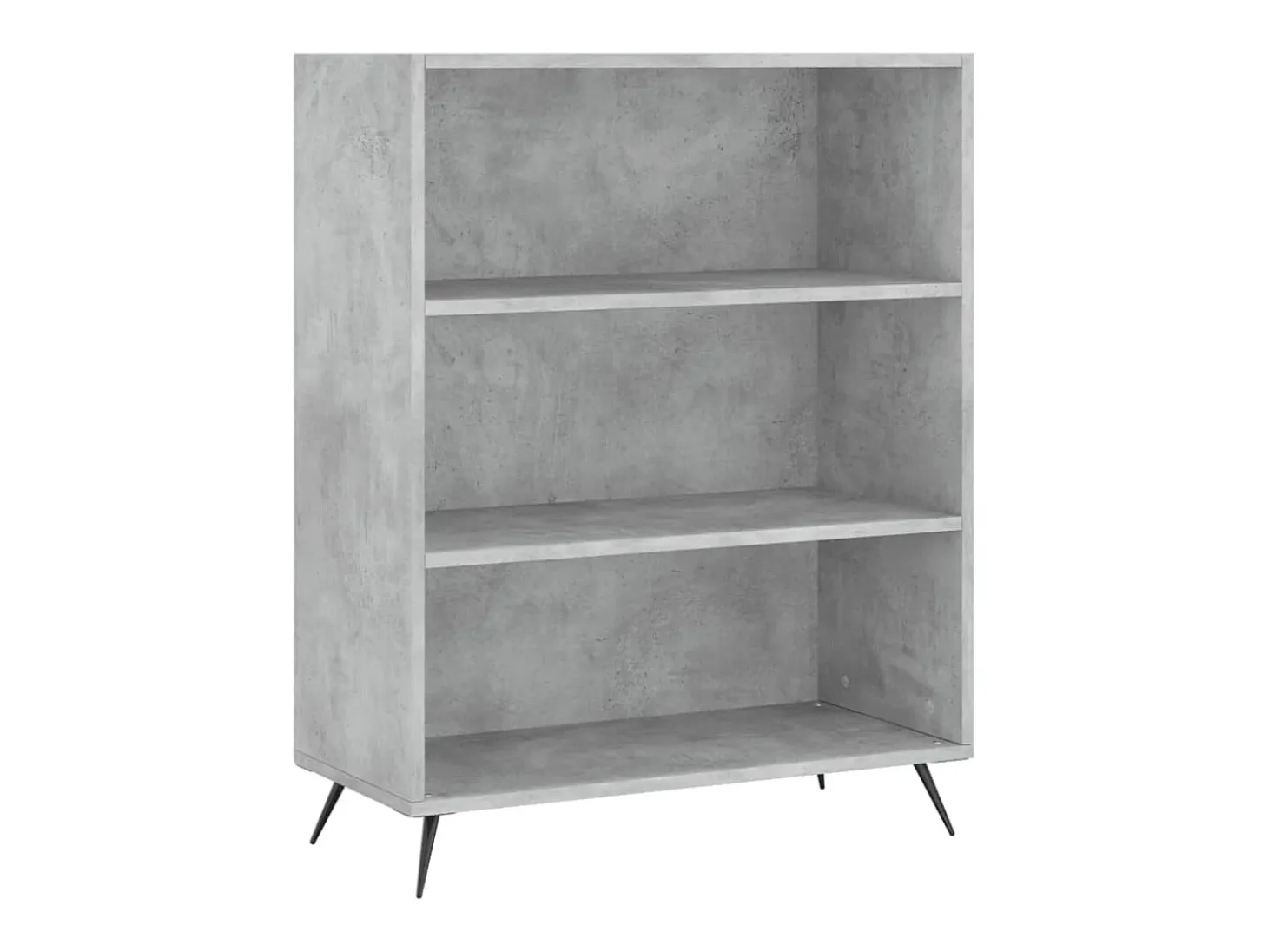 Aparador alto madera ingeniería gris hormigón 69,5x32,5x180 cm ES69883