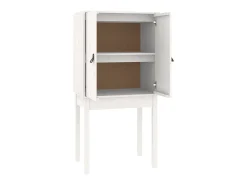 Aparador alto madera maciza de pino blanco 60x40x120 cm ES90622