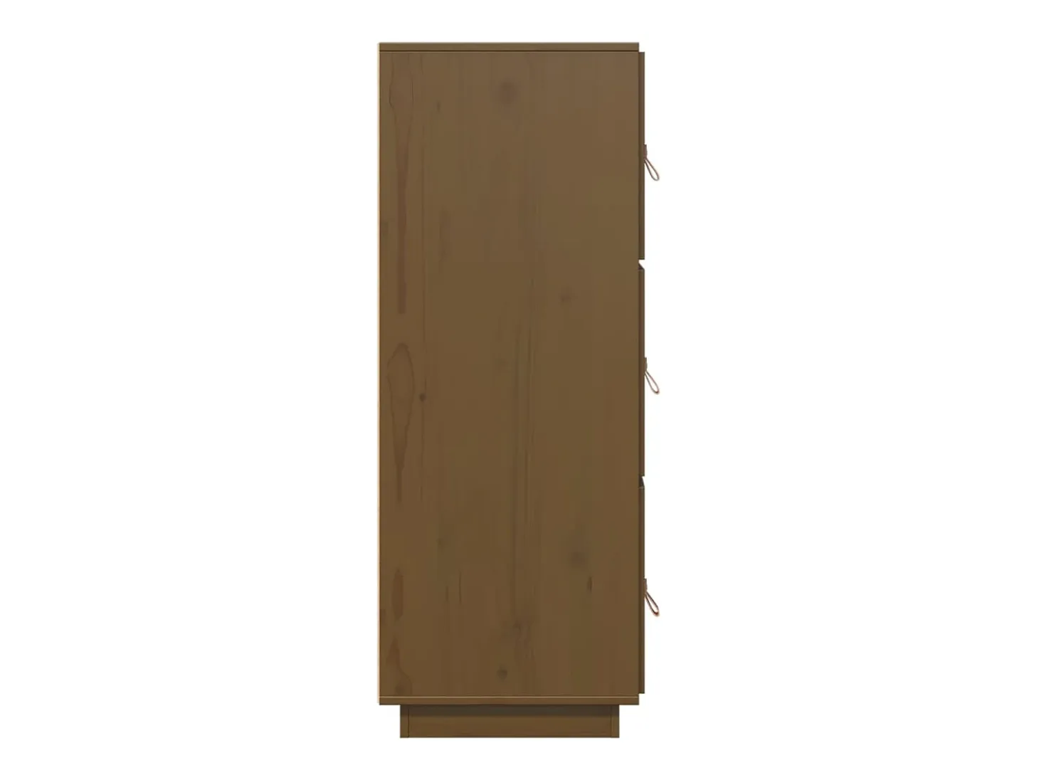 Aparador alto madera maciza de pino marrón miel 34x40x108,5 cm