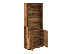 Aparador alto madera maciza 70x35x180 cm Madera de ingeniería