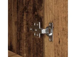 Aparador alto madera maciza 70x35x180 cm Madera de ingeniería