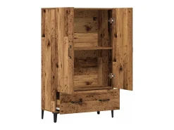 Aparador alto madera vieja 70x31x115 cm madera contrachapada