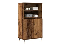 Aparador alto madera vieja 60x36x110 cm madera contrachapada