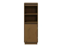 Aparador alto Marrón miel 37x34x110 cm Madera maciza de pino