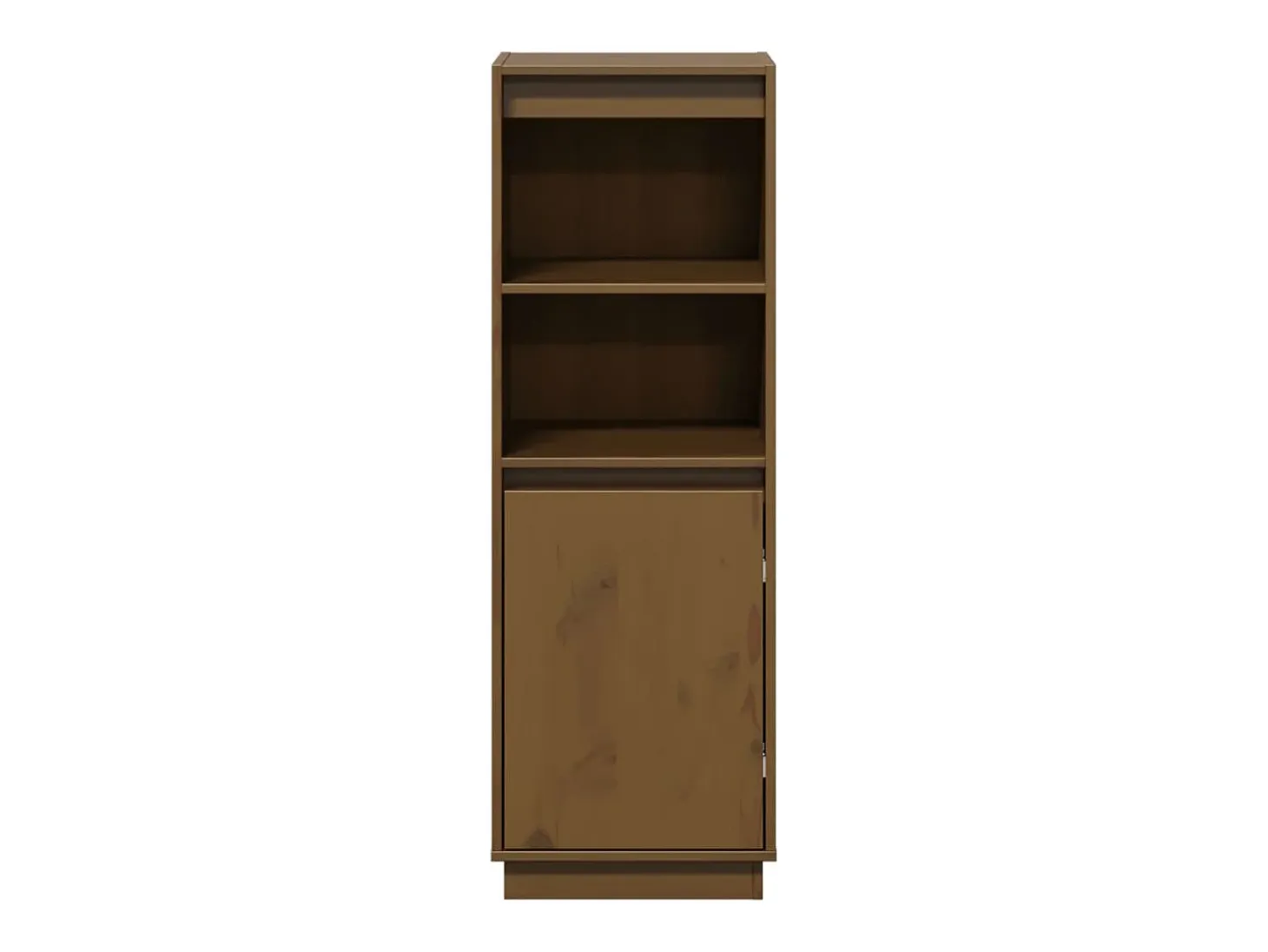 Aparador alto Marrón miel 37x34x110 cm Madera maciza de pino