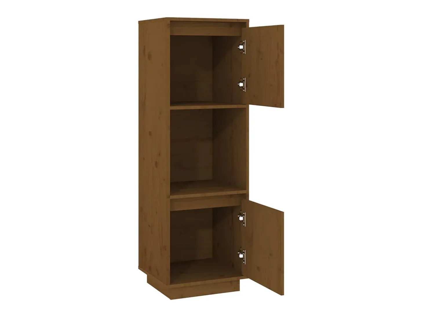 Aparador alto Marrón miel 38x35x117 cm Madera maciza de pino