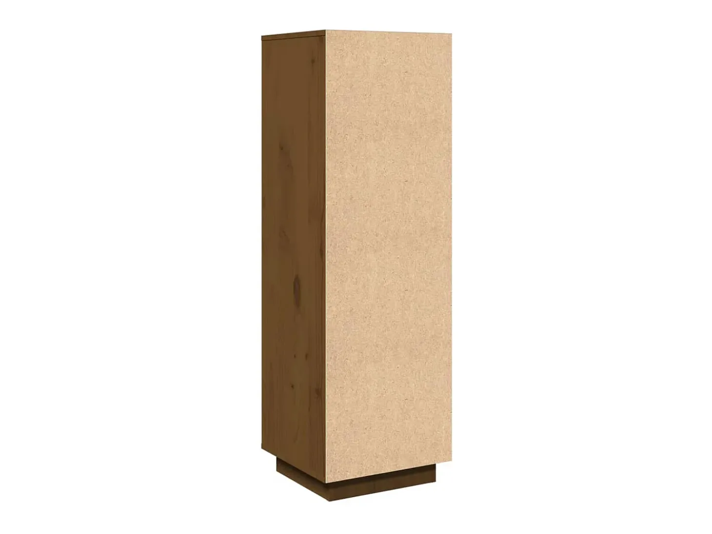 Aparador alto Marrón miel 38x35x117 cm Madera maciza de pino