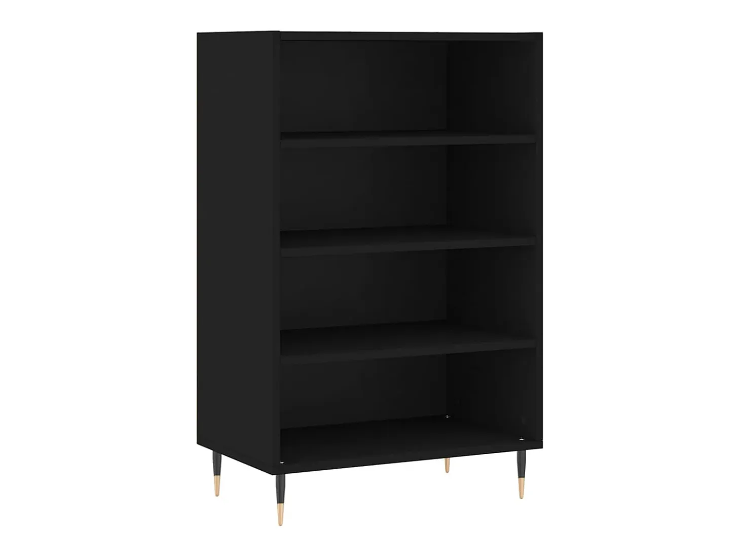 Aparador alto negro 57x35x90 cm madera de ingeniería