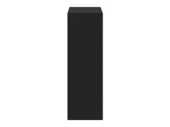 Aparador alto negro 70x41x124 cm madera contrachapada