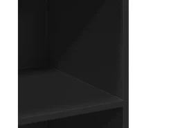 Aparador alto negro 70x41x124 cm madera contrachapada