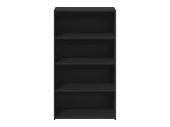 Aparador alto negro 70x41x124 cm madera contrachapada
