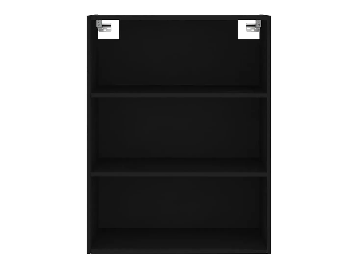Aparador alto negro 69,5x34x180 cm Madera contrachapada