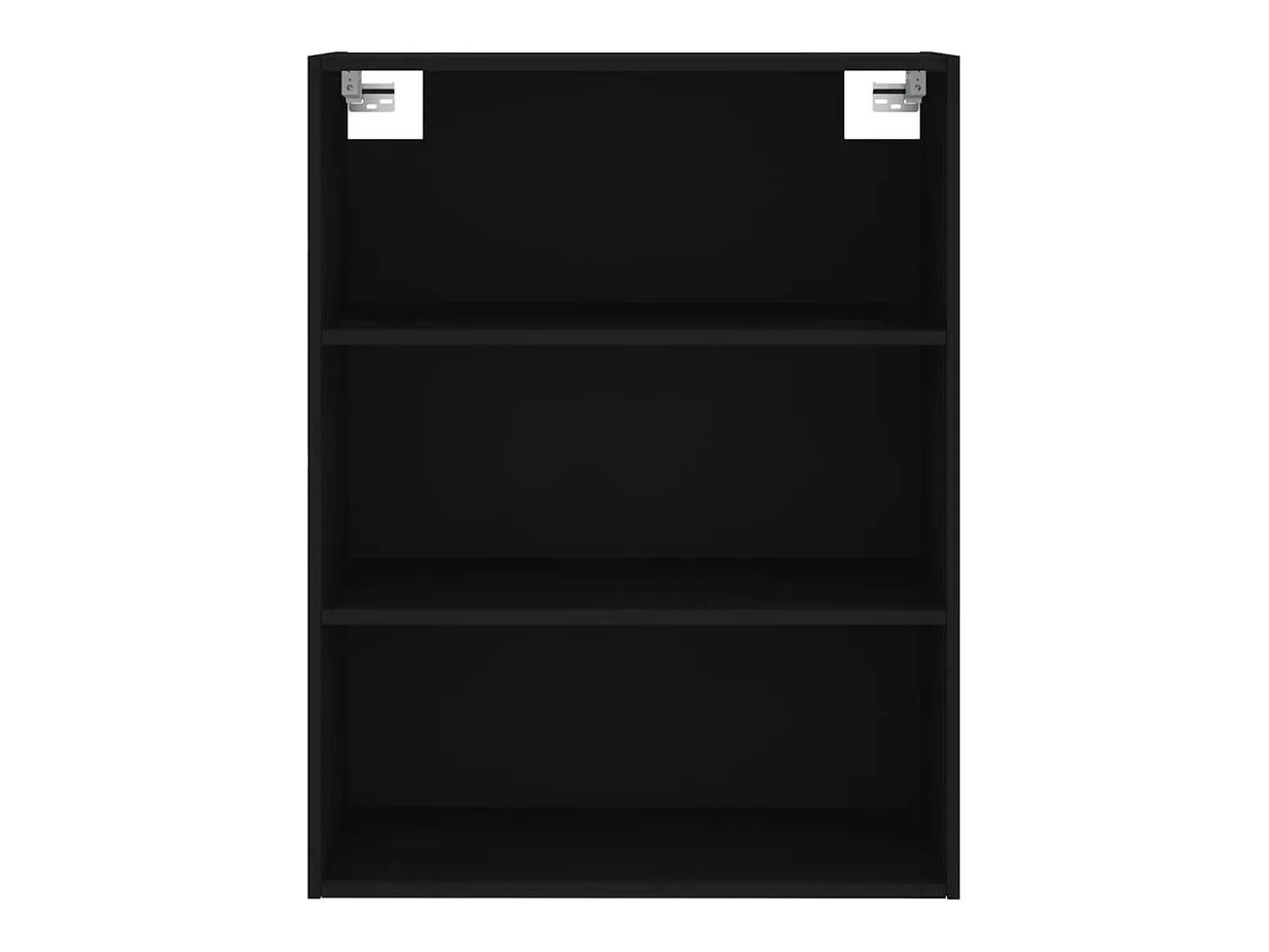 Aparador alto negro 69,5x34x180 cm Madera contrachapada