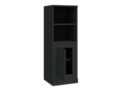Aparador alto negro 36x35,5x103,5 cm madera de ingeniería