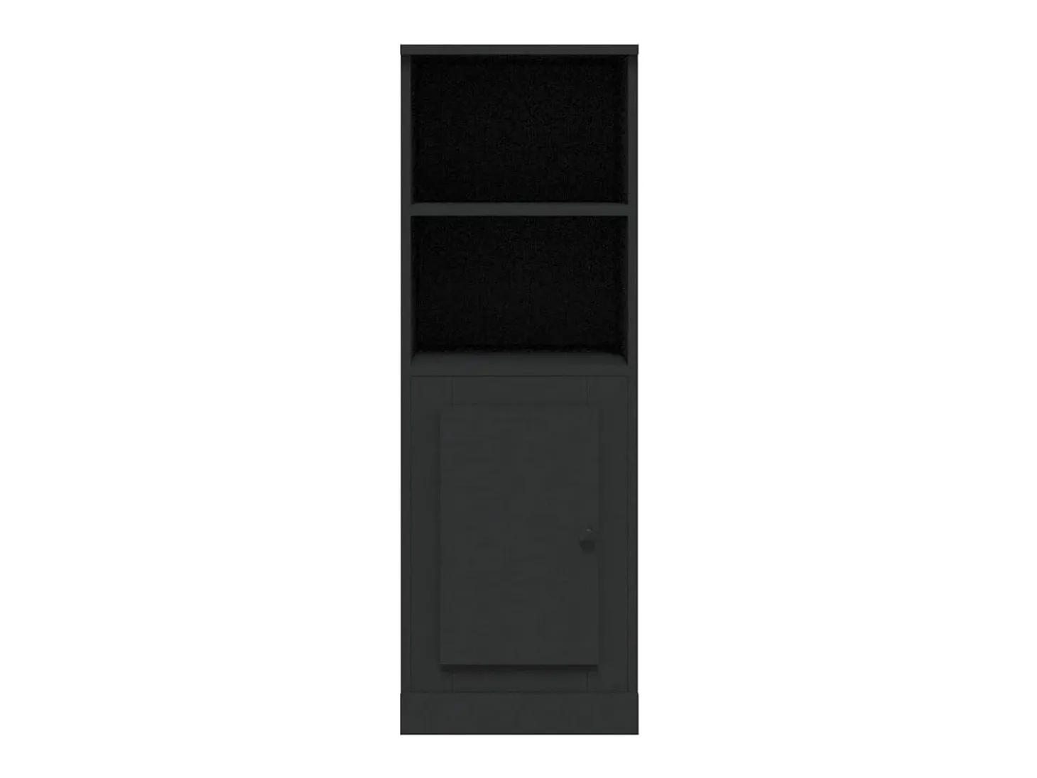 Aparador alto negro 36x35,5x103,5 cm madera de ingeniería