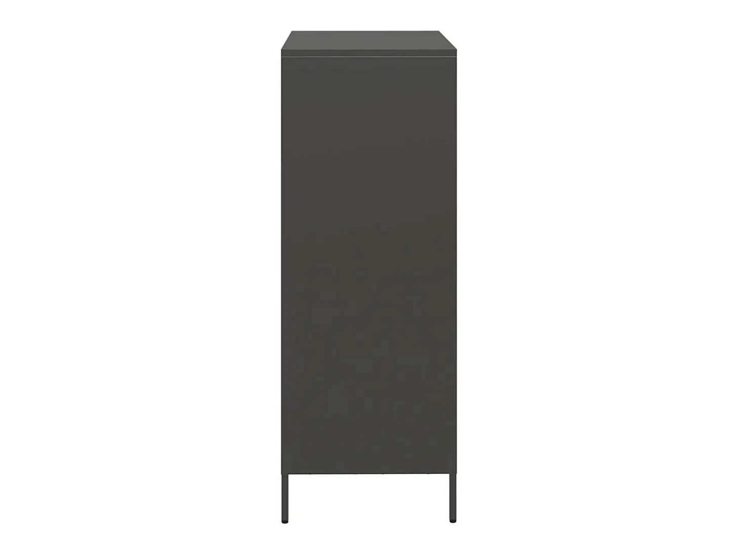 Aparador alto negro 68x39x103,5 cm acero