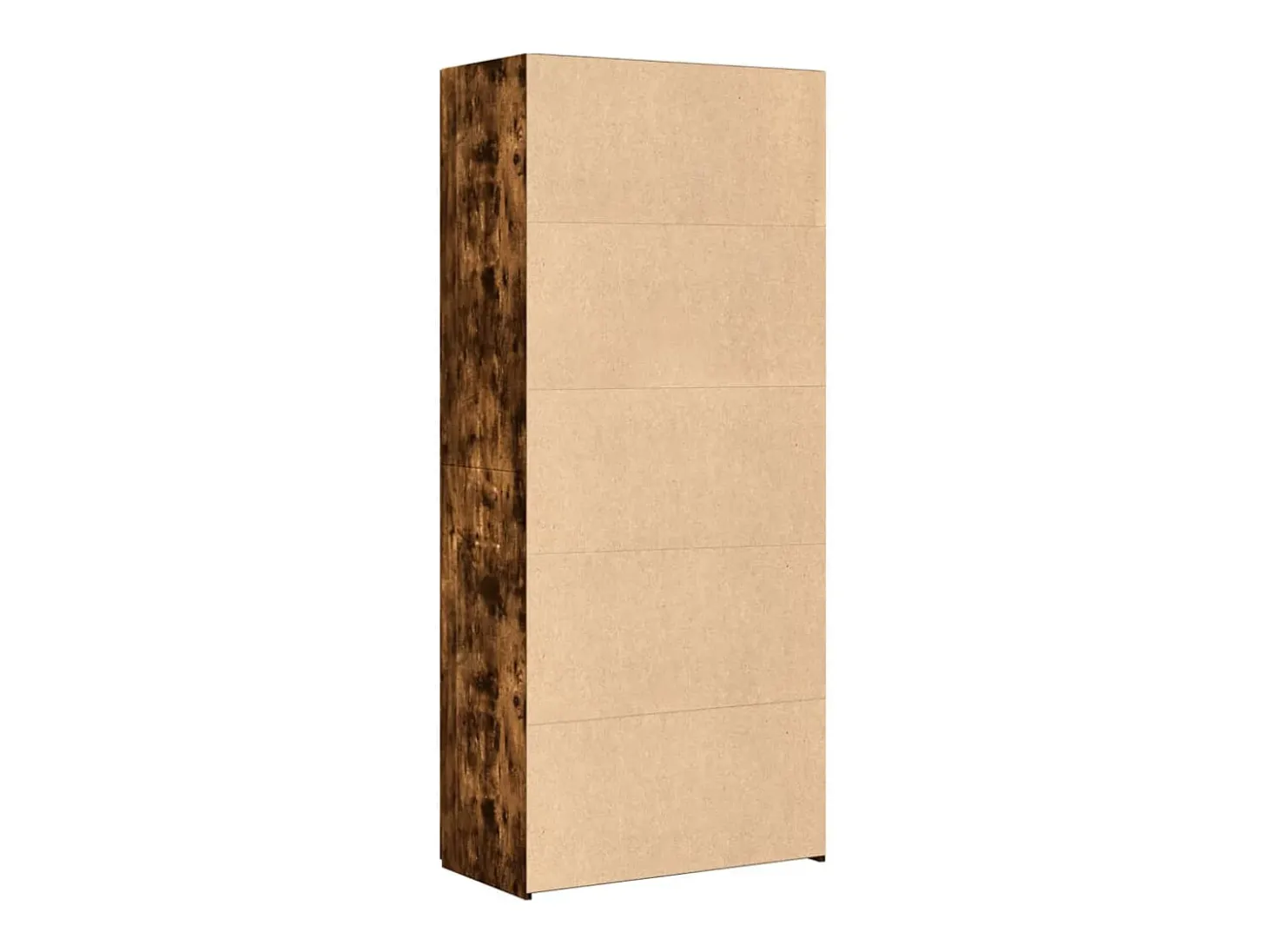 Aparador alto roble ahumado 80x42,5x185 cm madera de ingeniería