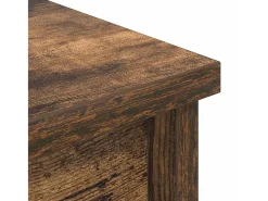 Aparador alto roble ahumado 37,5x35x180 cm madera de ingeniería