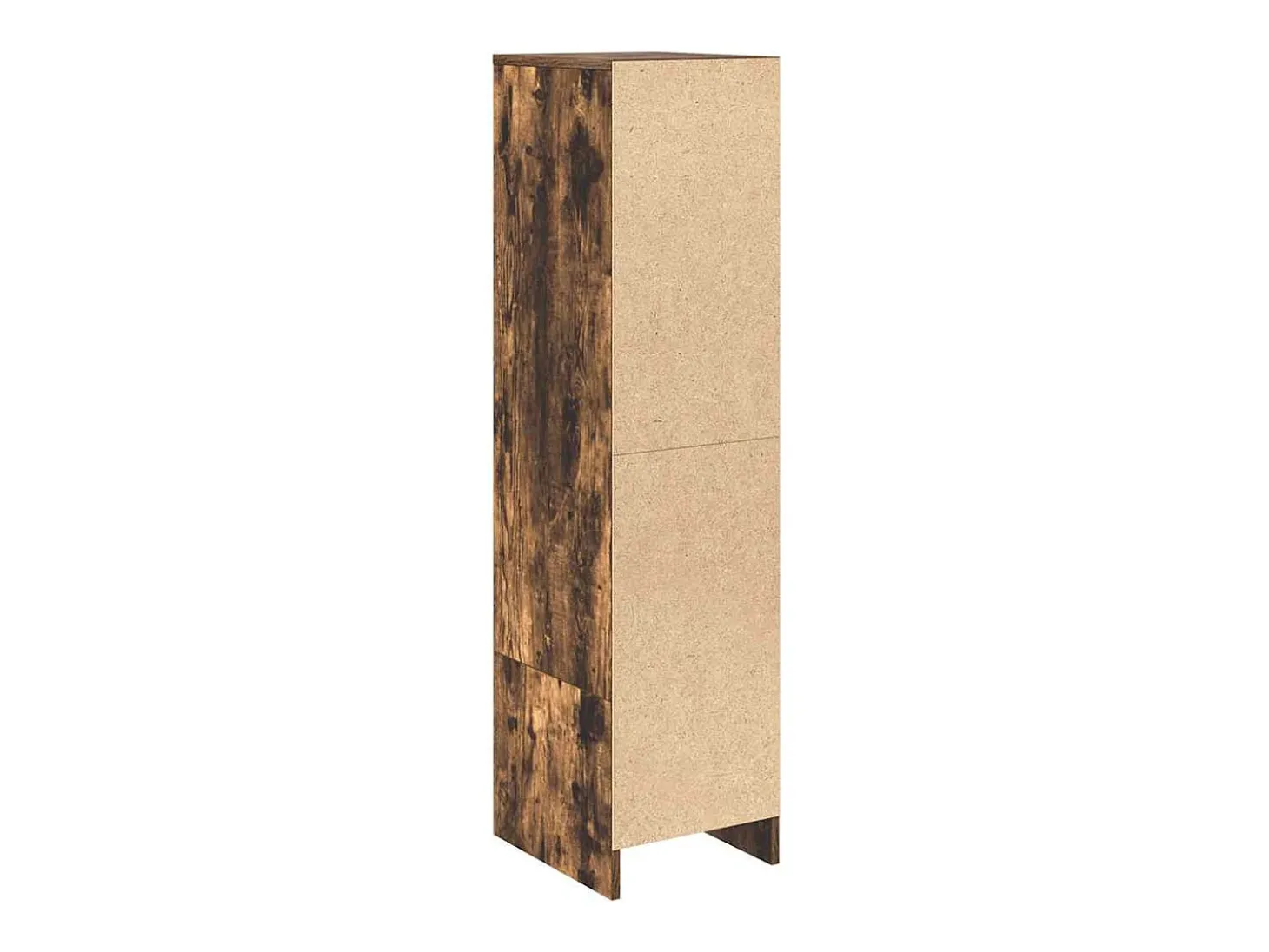 Aparador alto roble ahumado 29,5x34x119,5 cm Madera ingeniería