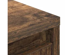 Aparador alto roble ahumado 29,5x34x119,5 cm Madera ingeniería