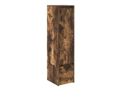 Aparador alto roble ahumado 29,5x34x119,5 cm Madera ingeniería