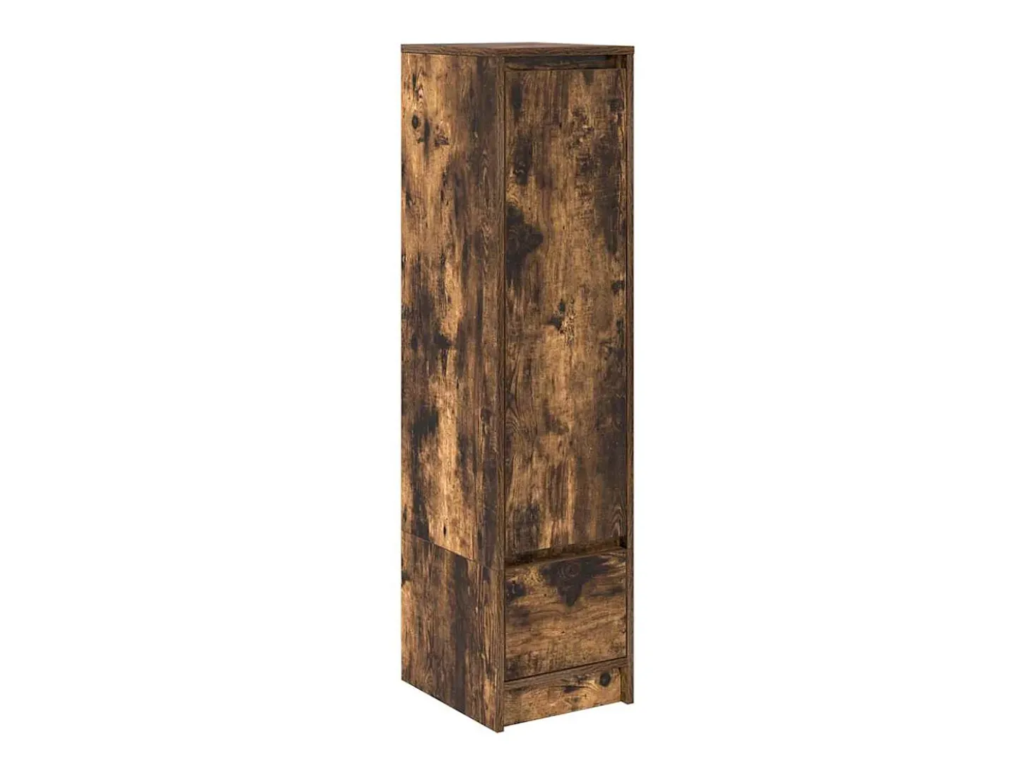 Aparador alto roble ahumado 29,5x34x119,5 cm Madera ingeniería