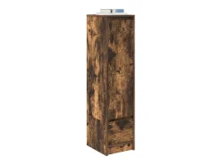 Aparador alto roble ahumado 29,5x34x119,5 cm Madera ingeniería