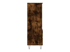 Aparador alto Roble ahumado 40x36x110 cm Madera de ingeniería