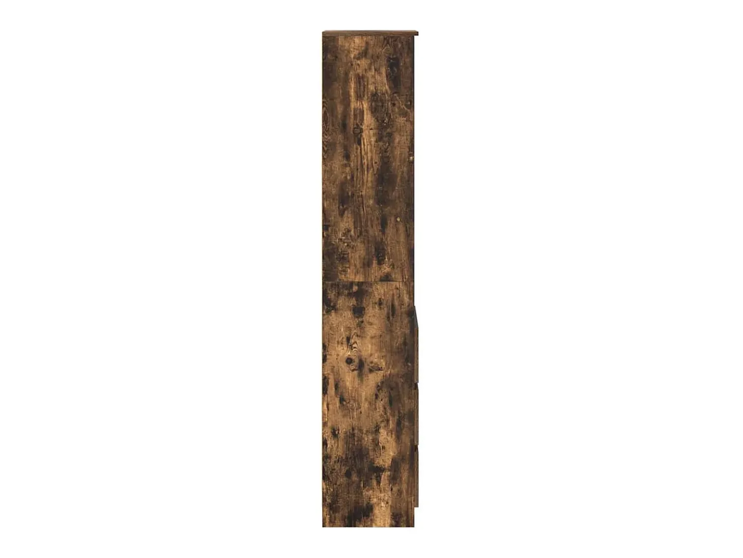 Aparador alto roble ahumado 37,5x35x180 cm madera de ingeniería