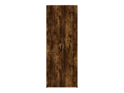 Aparador alto roble ahumado 70x42,5x185 cm madera de ingeniería