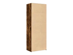 Aparador alto roble ahumado 70x42,5x185 cm madera de ingeniería
