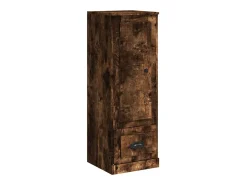 Aparador alto roble ahumado 36x35,5x103,5 cm madera de ingeniería