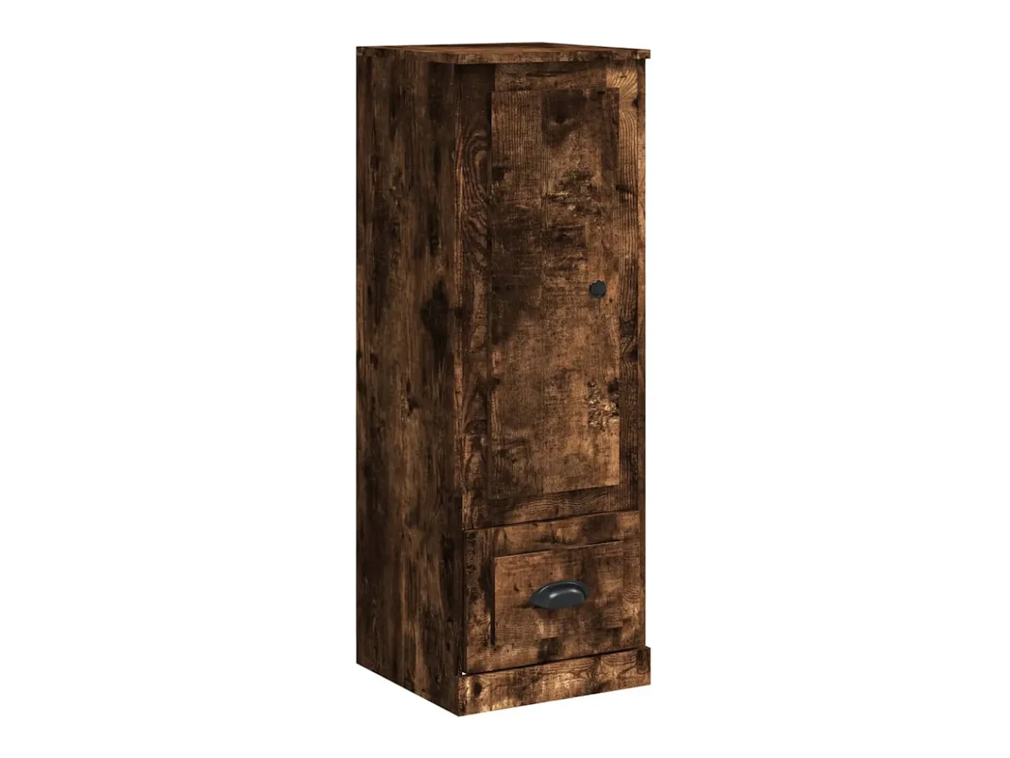 Aparador alto roble ahumado 36x35,5x103,5 cm madera de ingeniería