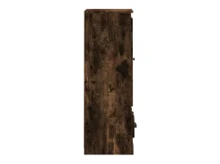 Aparador alto roble ahumado 36x35,5x103,5 cm madera de ingeniería
