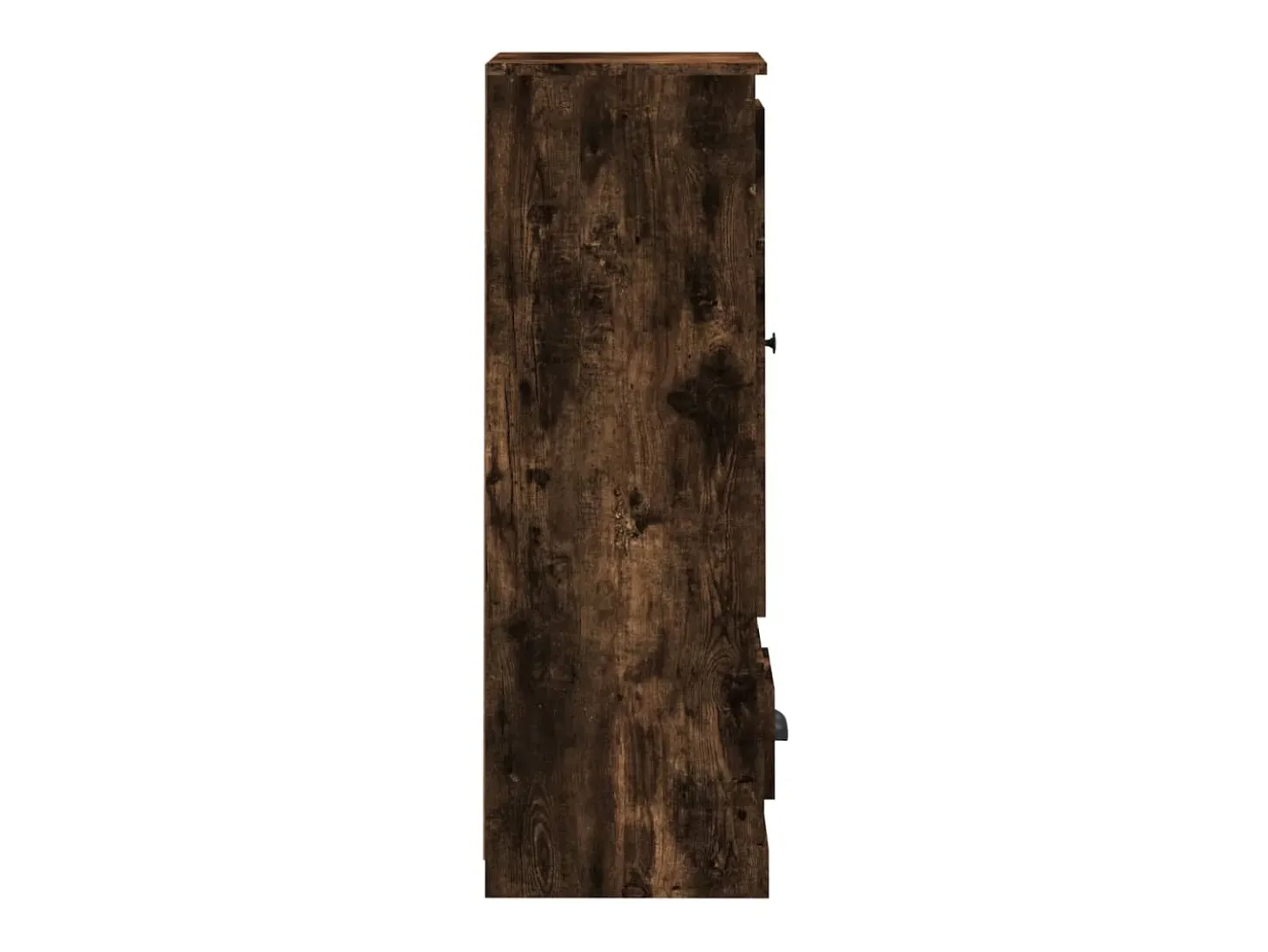Aparador alto roble ahumado 36x35,5x103,5 cm madera de ingeniería