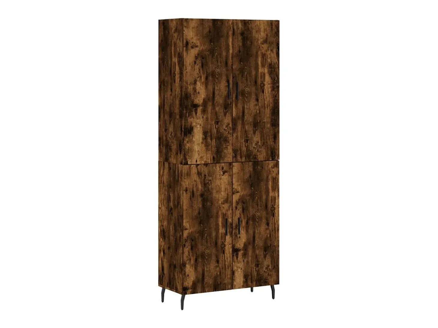 Aparador alto Roble ahumado 69,5x34x180 cm Madera de ingeniería