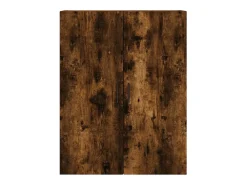 Aparador alto Roble ahumado 69,5x34x180 cm Madera de ingeniería