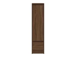 Aparador alto roble marrón 29,5x34x119,5 cm madera de ingeniería