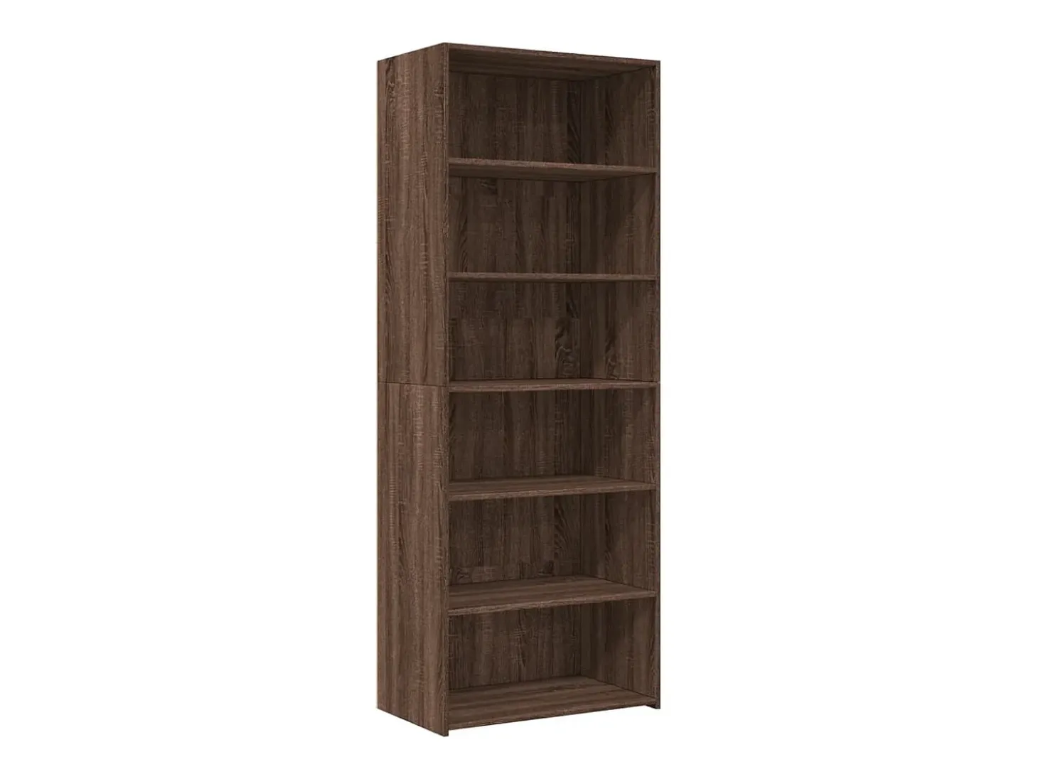 Aparador alto roble marrón 70x41x185 cm madera de ingeniería