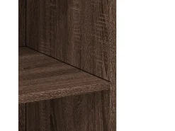 Aparador alto roble marrón 70x41x185 cm madera de ingeniería