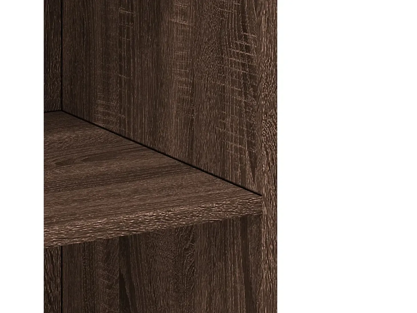 Aparador alto roble marrón 70x41x185 cm madera de ingeniería