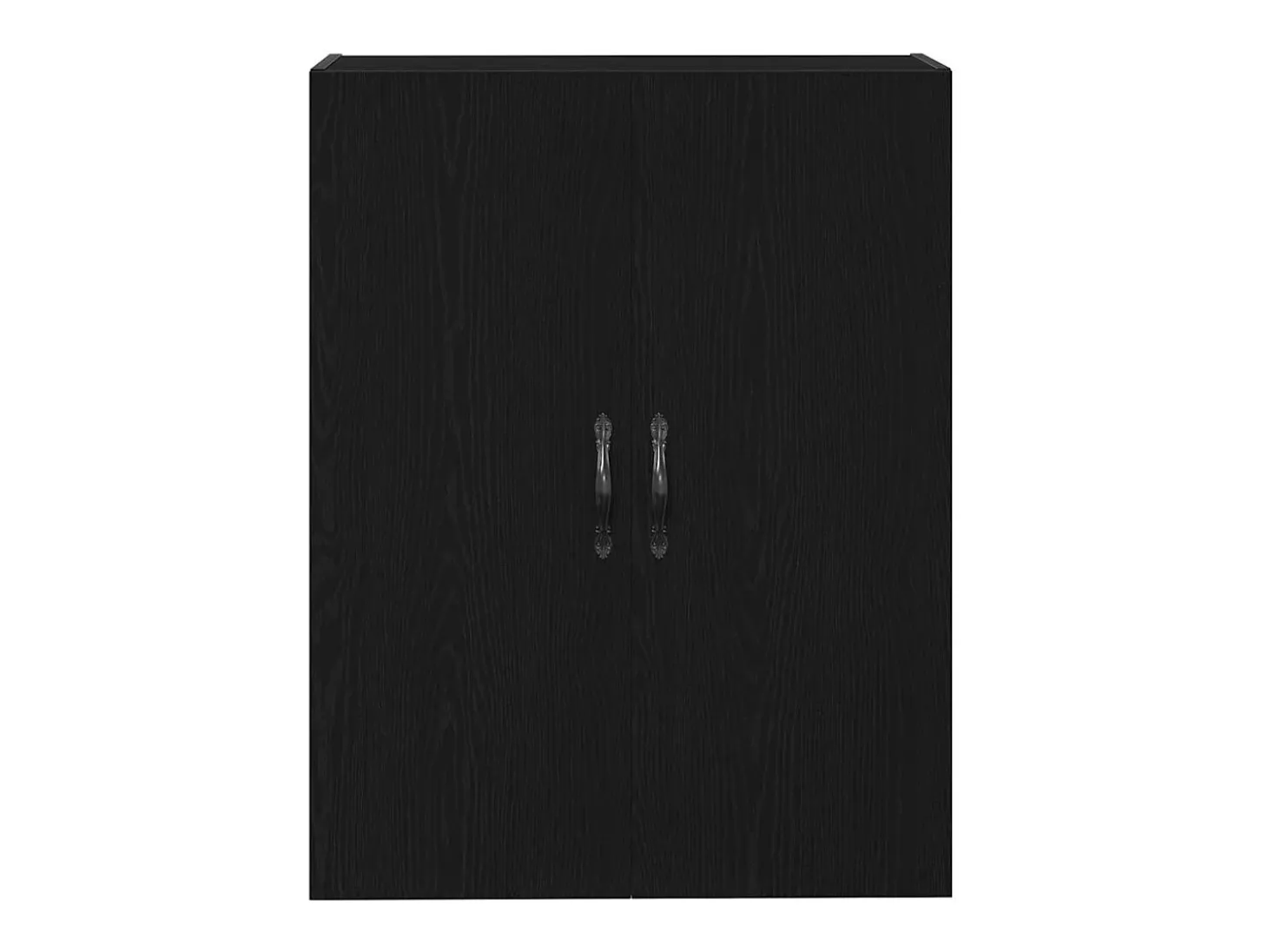 Aparador alto Roble Negro 69,5x34x180 cm Madera de ingeniería