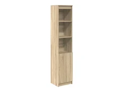 Aparador alto roble Sonoma 37,5x35x180 cm madera de ingeniería