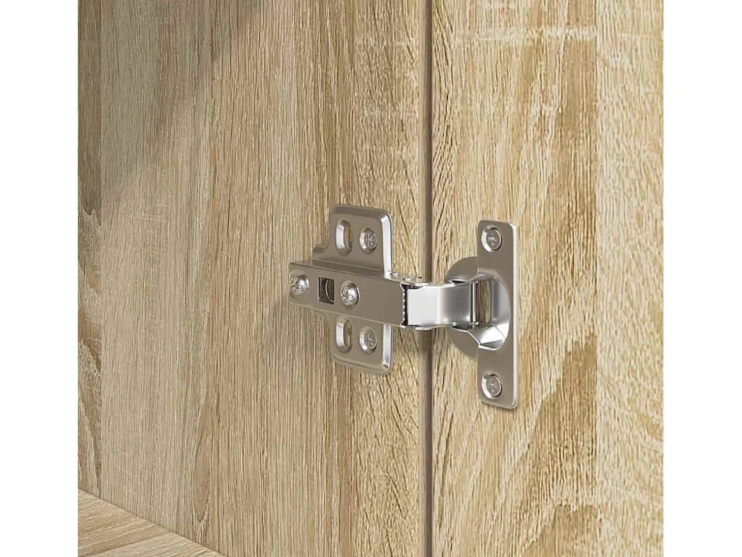 Aparador alto roble Sonoma 70x35x180 cm madera de ingeniería